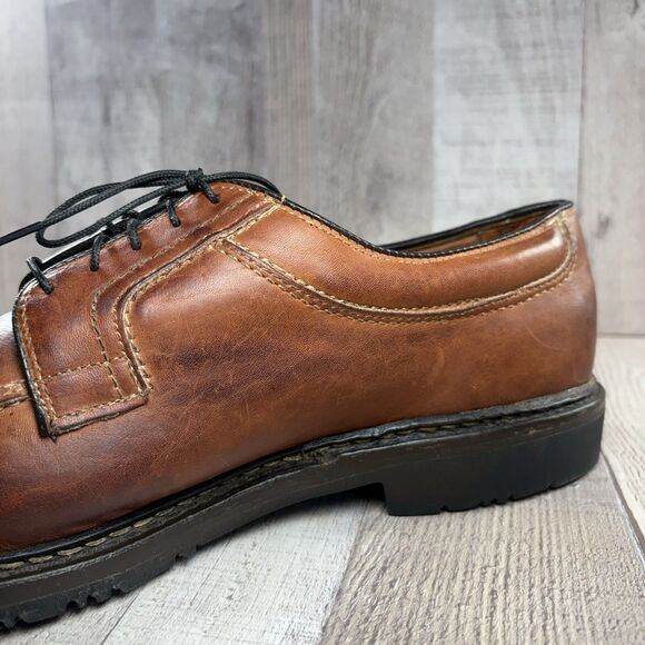 Allen Edmonds Wilbert Men\'s Size 11 D Derby Dress Shoes Leather Split Toe Brown